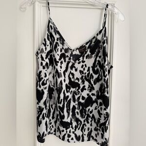 Free Press Black & White Animal Print Cami – Size S – Sleek & Stylish